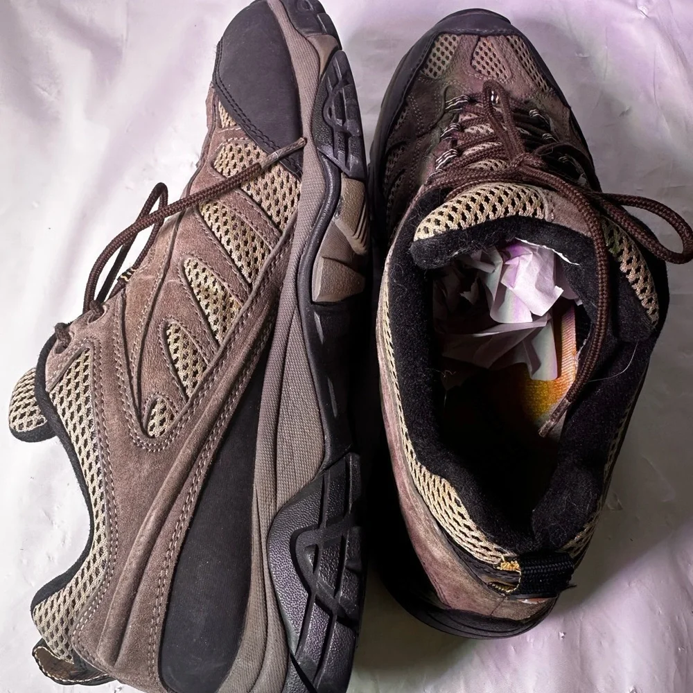 Merrell Taupe and Black Trail Shoes